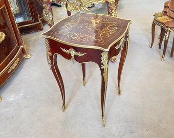 French Louis XV 24k Gold Table *2 available* Antique table Gothic furniture Antique furniture French antiques Gold 24k furniture