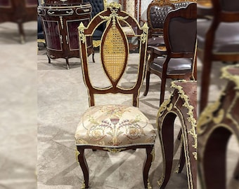 French Copper Chair Vintage Gold chair New furniture Vintage 24k Gold Chair Gold Chair Vintage Furniture Antique Baroque Rococo