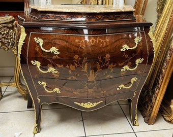 Commode Marble topped French Louis XVI Style Furniture Interior design Commodes