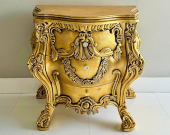 Night Furniture Commode Baroque French Louis XVII Style Furniture Vintage commode Small comode Gotic Art