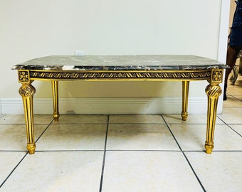 Table *Only one available* French Style Center Table Marble Topped Baroque Furniture French Furniture Baroque Console Marble Table