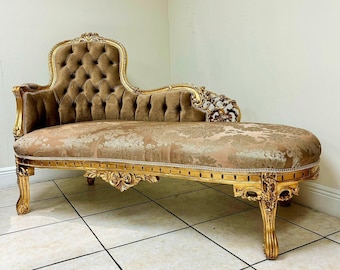 Chaise Lounge Furniture Sofa Gold Settee French Chaise Lounge Baroque Furniture Rococo Interior Design