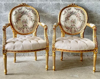 French Chair Vintage Chair *2 Available* Vintage Furniture Damask Vintage Chair Baroque Furniture Rococo Interior Design