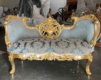 French Bench French Small Settee Vintage Bench Vintage Furniture Antique Baroque Furniture Rococo Interior Design Vintage Chair