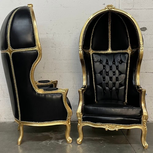 French Balloon Chair Throne Chair 2 Available Reproduction Etsy