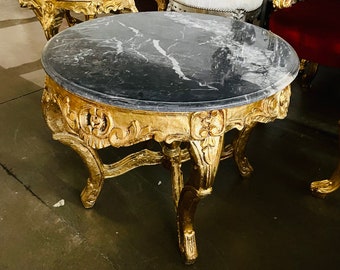 French Table French Coffee Table Baroque Furniture Rococo Table French Furniture Vintage Marble Top Interior Design