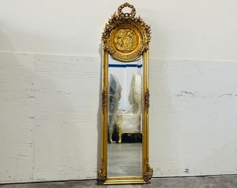 Baroque Mirror 1 LEFT Vintage Mirror Rococo Gold Leaf 70" Tall French Mirror Floor Mirror Interior Design Furniture Vintage Mirror