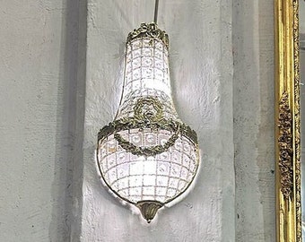 French Style  Basket Sconces 17.32"H Bowl Basket Garland Sconces Interior Design Large Sconces French Empire Wall Sconces