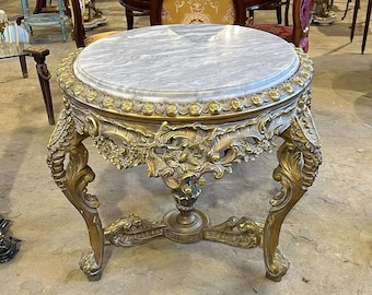 Furniture Table Victorian Antique table Gothic furniture Antique furniture French antiques Gold 24k furniture