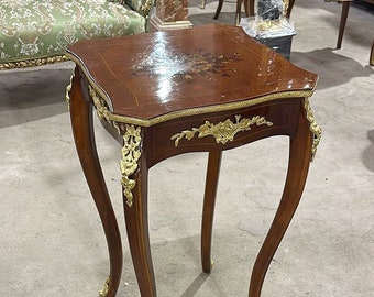 French Louis XV 24k Gold Side Table Antique table Gothic furniture Antique furniture French antiques Gold 24k furniture
