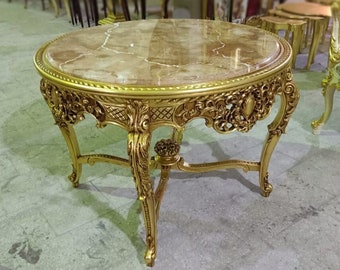 Furniture Table Gothic Antique table Gothic furniture Antique furniture French antiques Gold 24k furniture