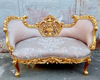French Bench French Small Settee Vintage Bench Vintage Furniture Antique Baroque Furniture Rococo Interior Design Vintage Chair