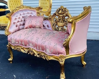 French Bench French Small Settee Vintage Bench Vintage Furniture Antique Baroque Furniture Rococo Interior Design Vintage Chair