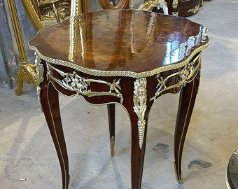 French Louis XV 24k Gold Side Table *Only one available*