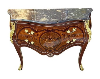 Commode Louis XV Style Marble Topped Furniture Vintage commode Small comode Gotic Art Interior Design Side Commodes