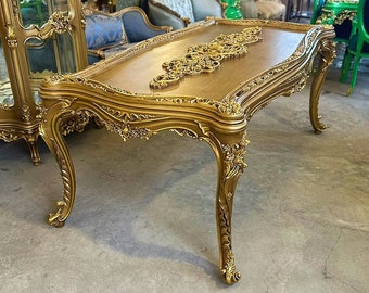 French Dining Table French Gold Antique Furniture Antique furniture French antiques Gold 24k furniture