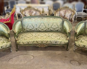 French Chair Vintage Sette *3 Piece Set Available* Vintage furniture Victorian furniture Rococo French Interior Design Baroque