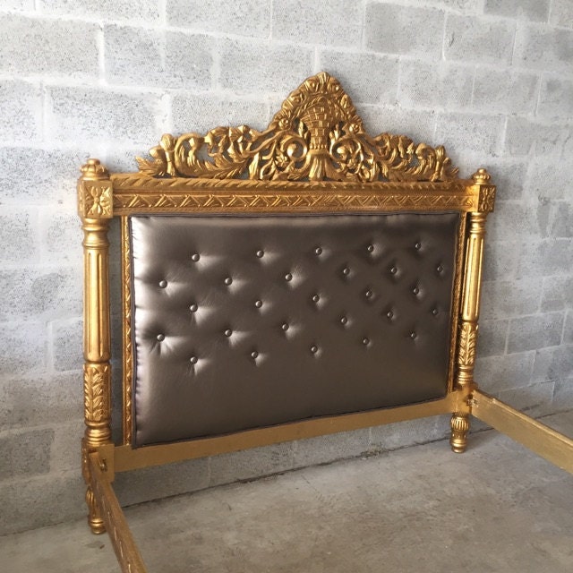 Vintage Bed Frame Full Queen Antique Furniture Throne Bed Frame