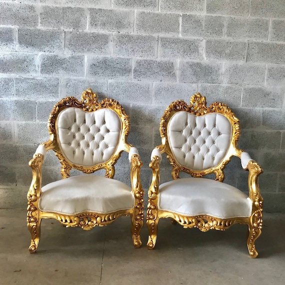 French Sofa Louis Xvi Furniture Rococo Chair Antique Settee Etsy
