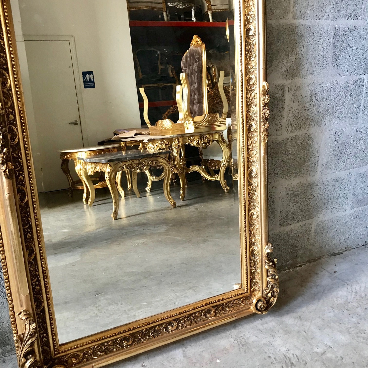 RESERVED* French Mirror French Baroque Mirror Rococo Mirror Antique