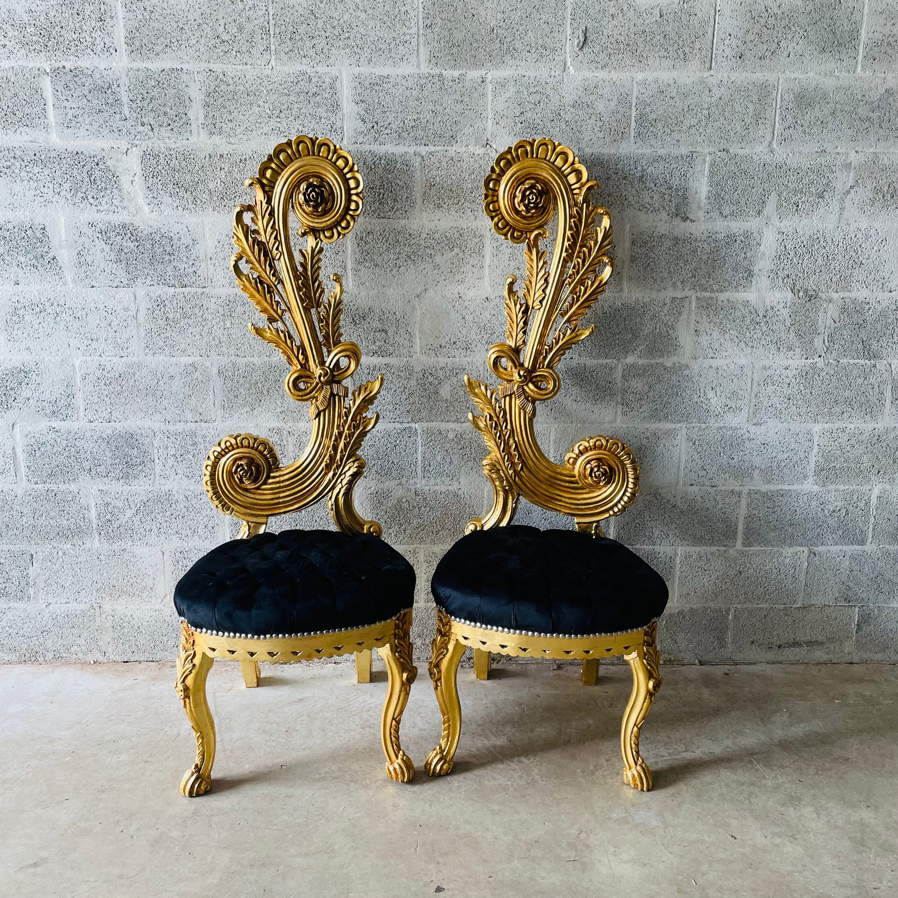 Baroque high back chair new arrivals
