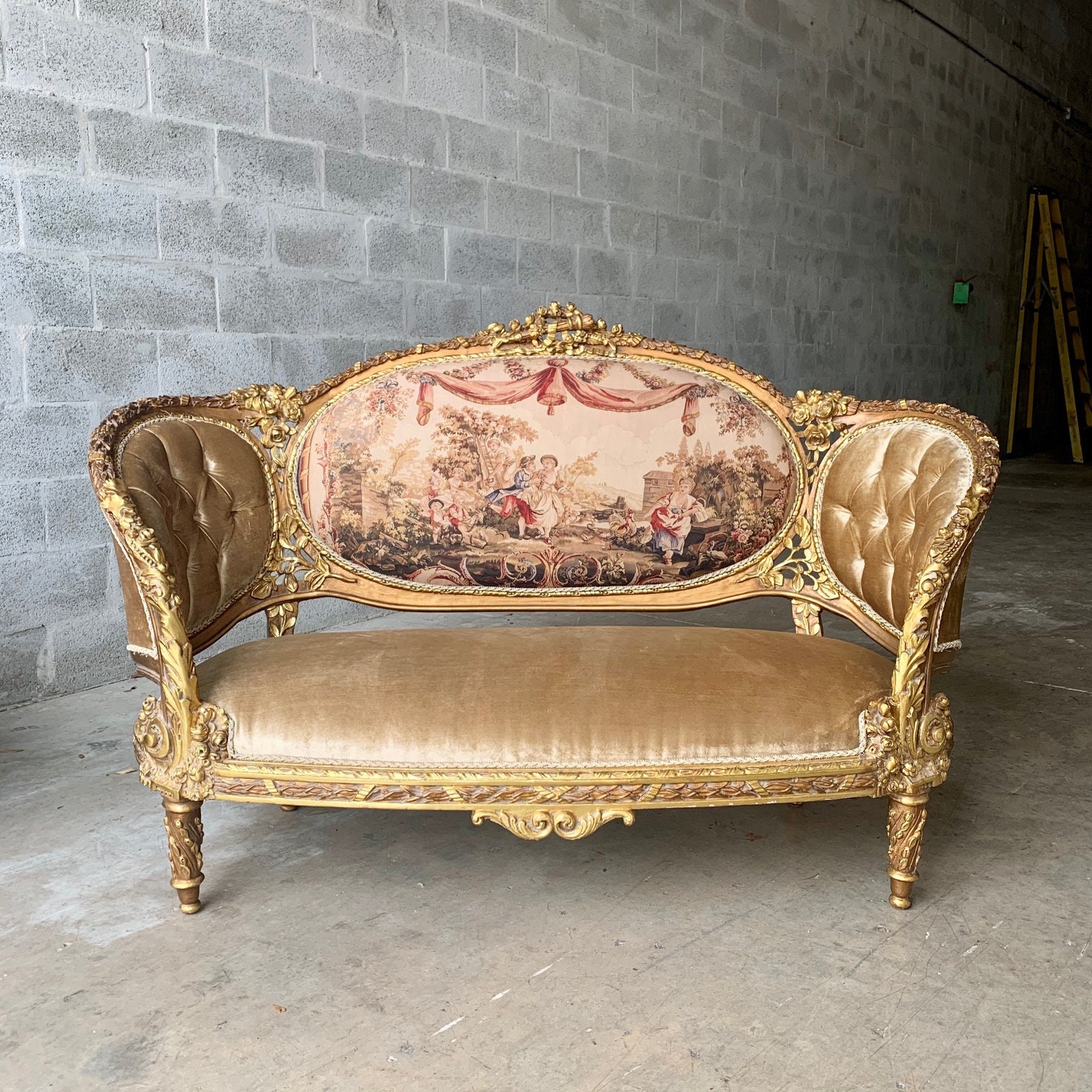 French Settee French Sofa French Furniture Vintage Sofa ...