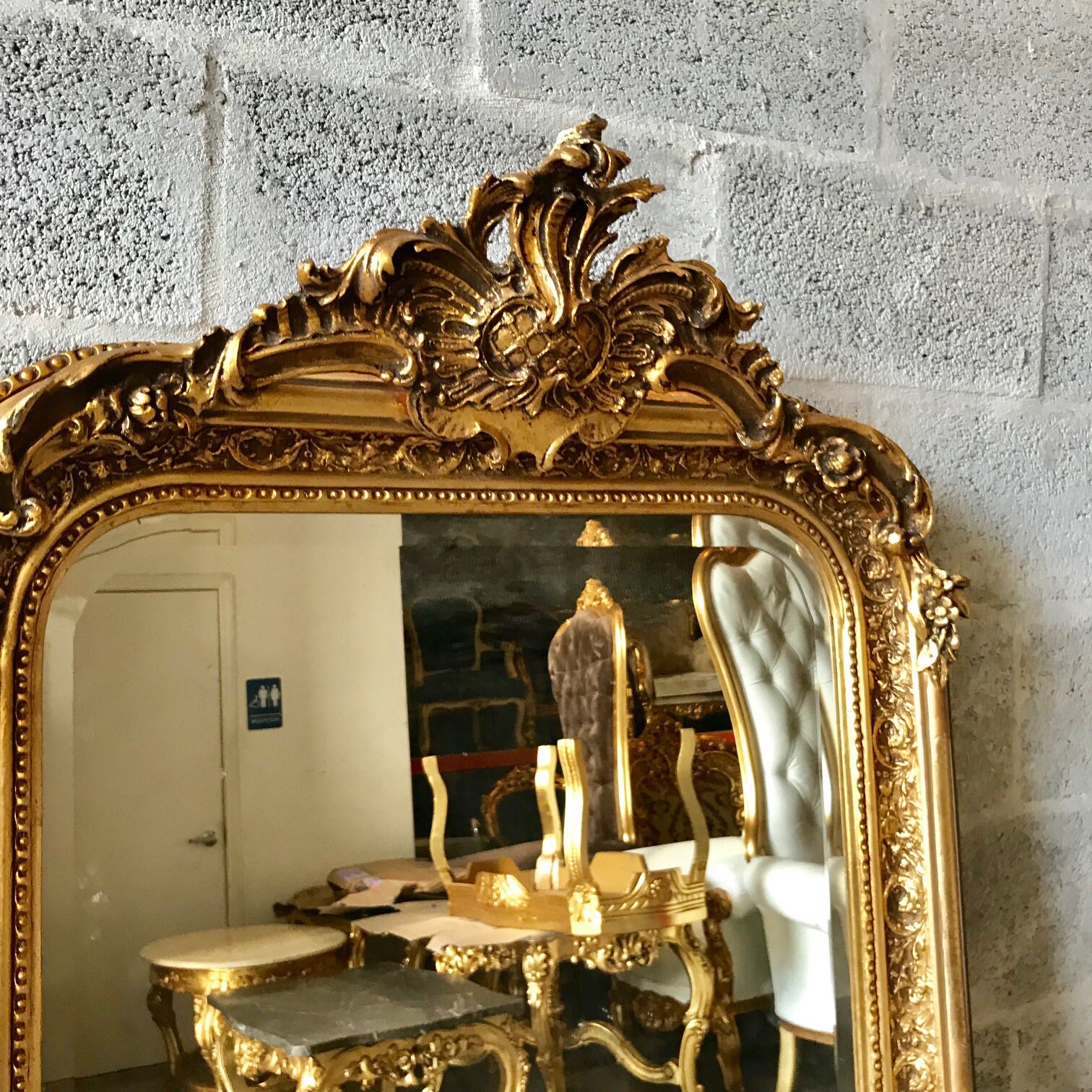RESERVED* French Mirror French Baroque Mirror Rococo Mirror Antique