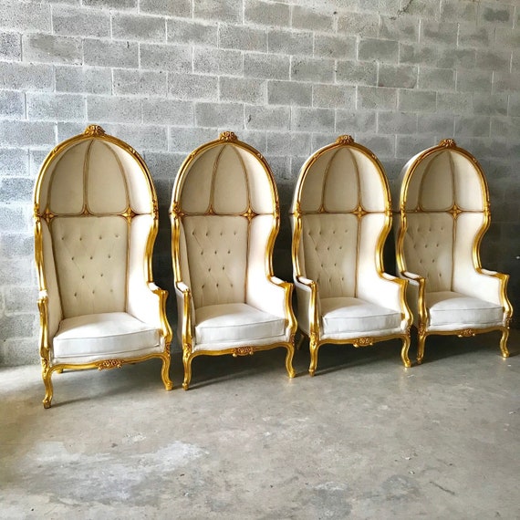French Balloon Chair Throne Chair 2 Available High back French