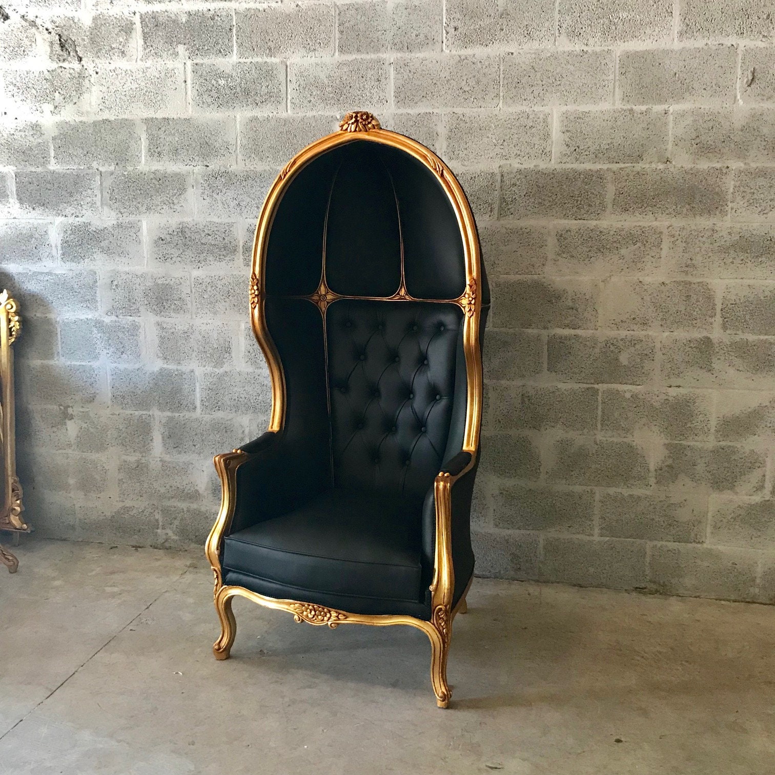 RESERVED* French Balloon Chair Throne Chair *1 Available* Reproduction