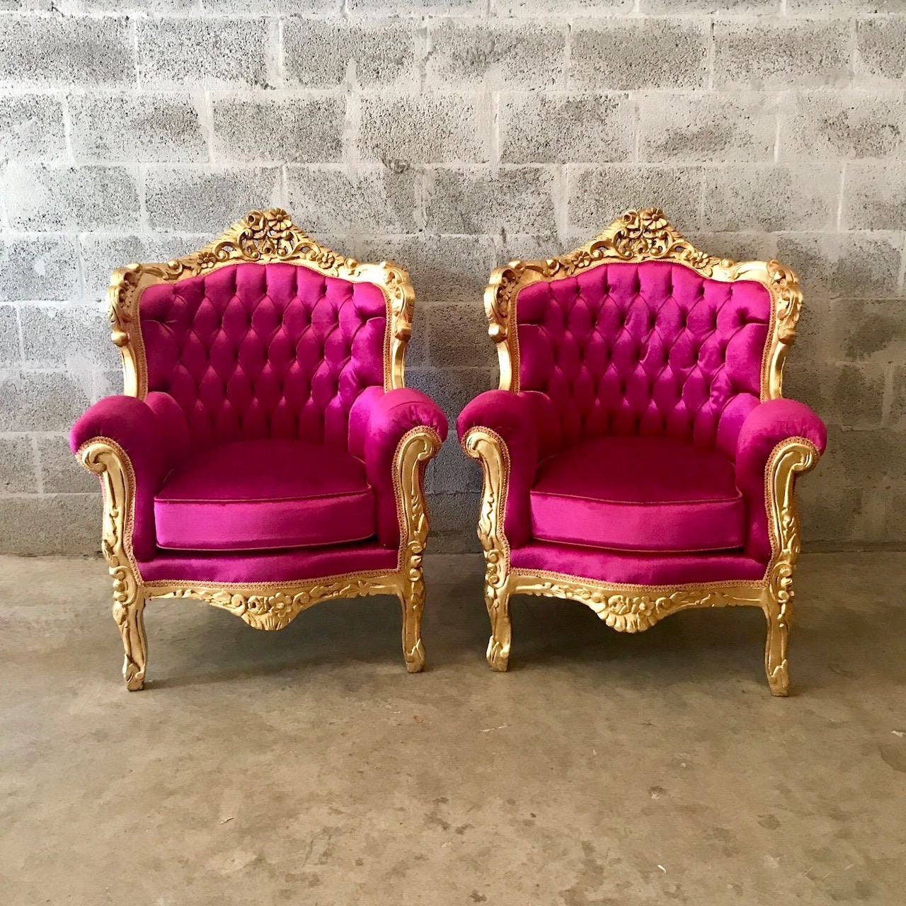 Sold French Furniture Antique Throne Chair Tufted Pink French