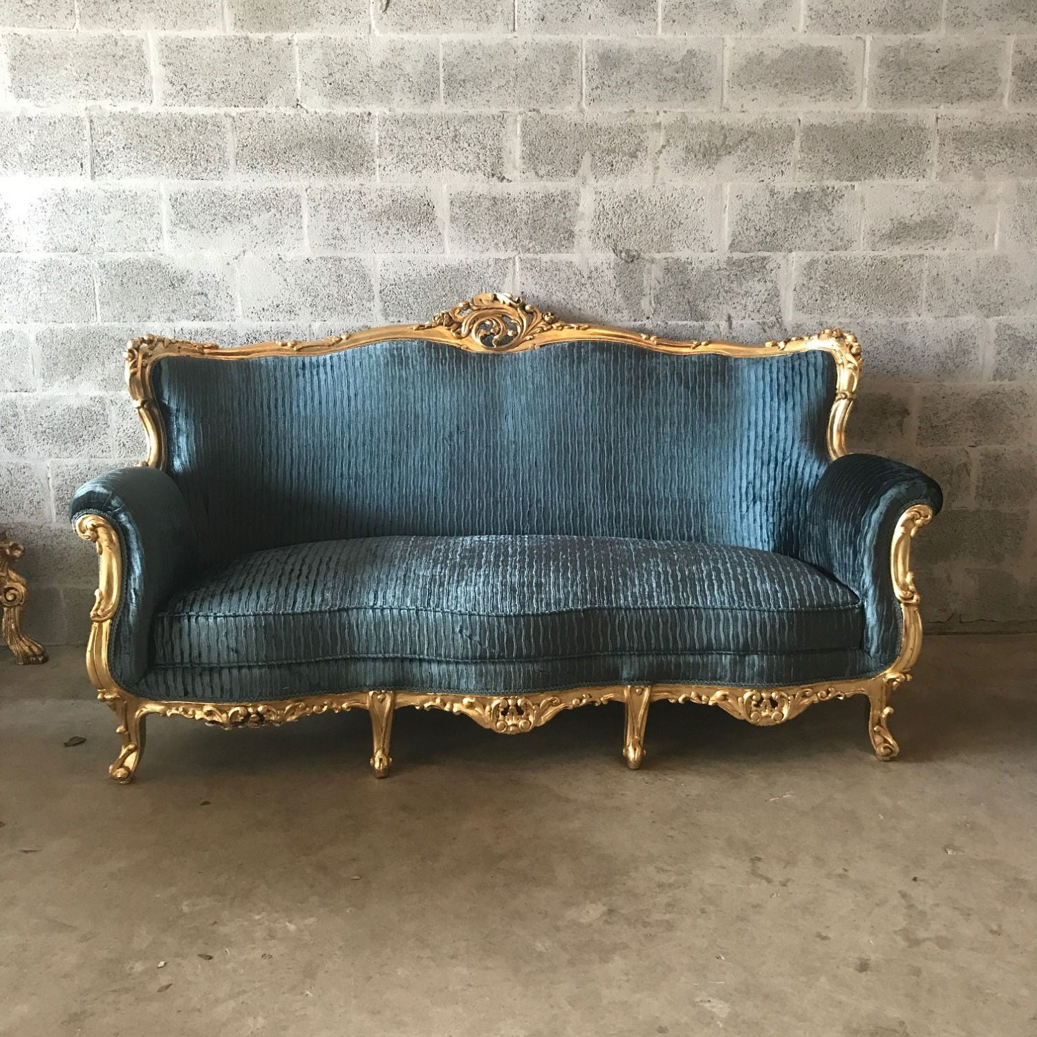 French Settee French Furniture Gold Sofa Rococo Furniture Baroque Sofa
