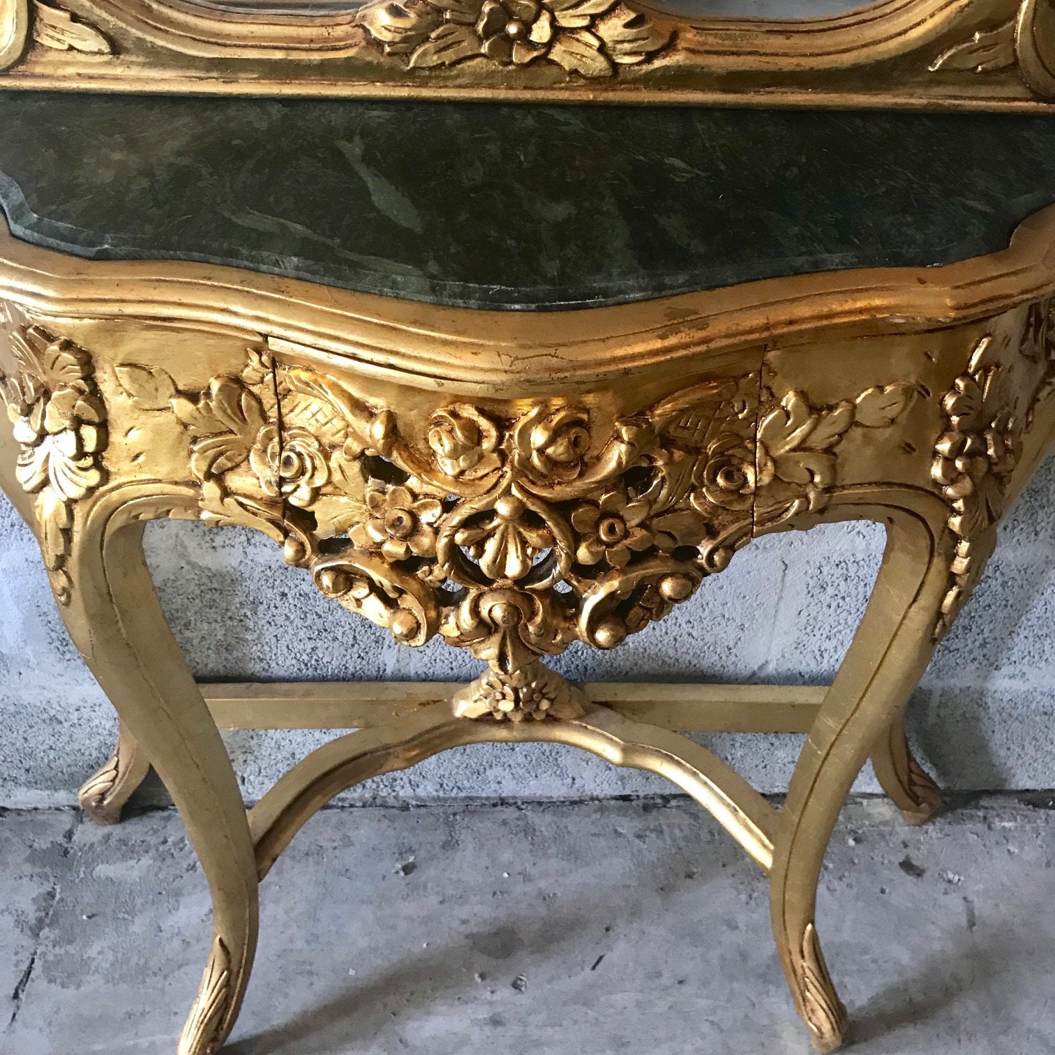 French Console French Furniture Baroque Table 87H x 36W Rococo Console