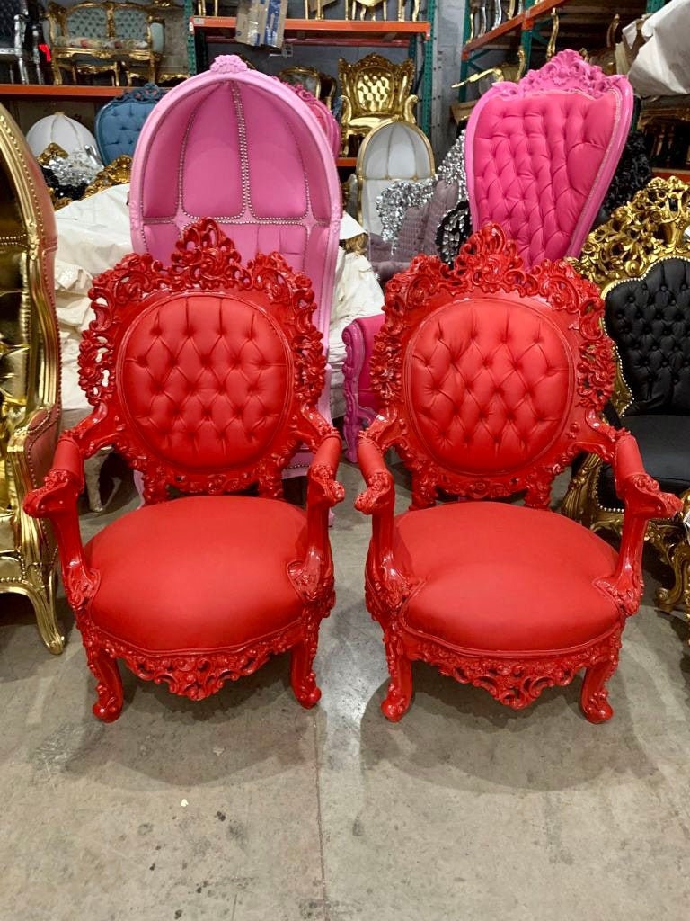 Rococo Tufted Chair *2 Available* French Tufted Vintage Furniture