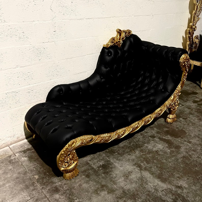 Rococo Chaise Lounge Vintage Settee French Furniture Vintage Etsy