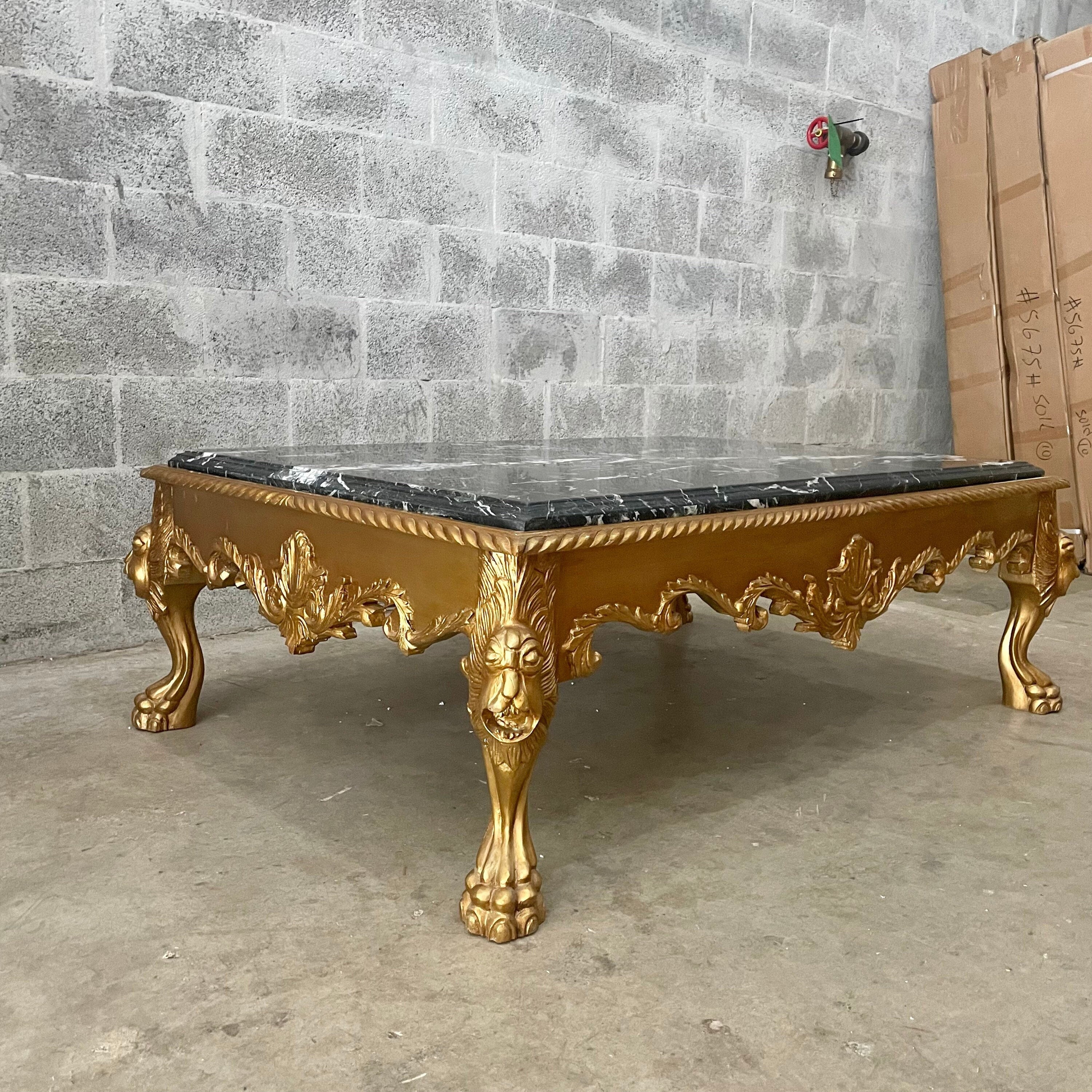 Gold antique outlet coffee table