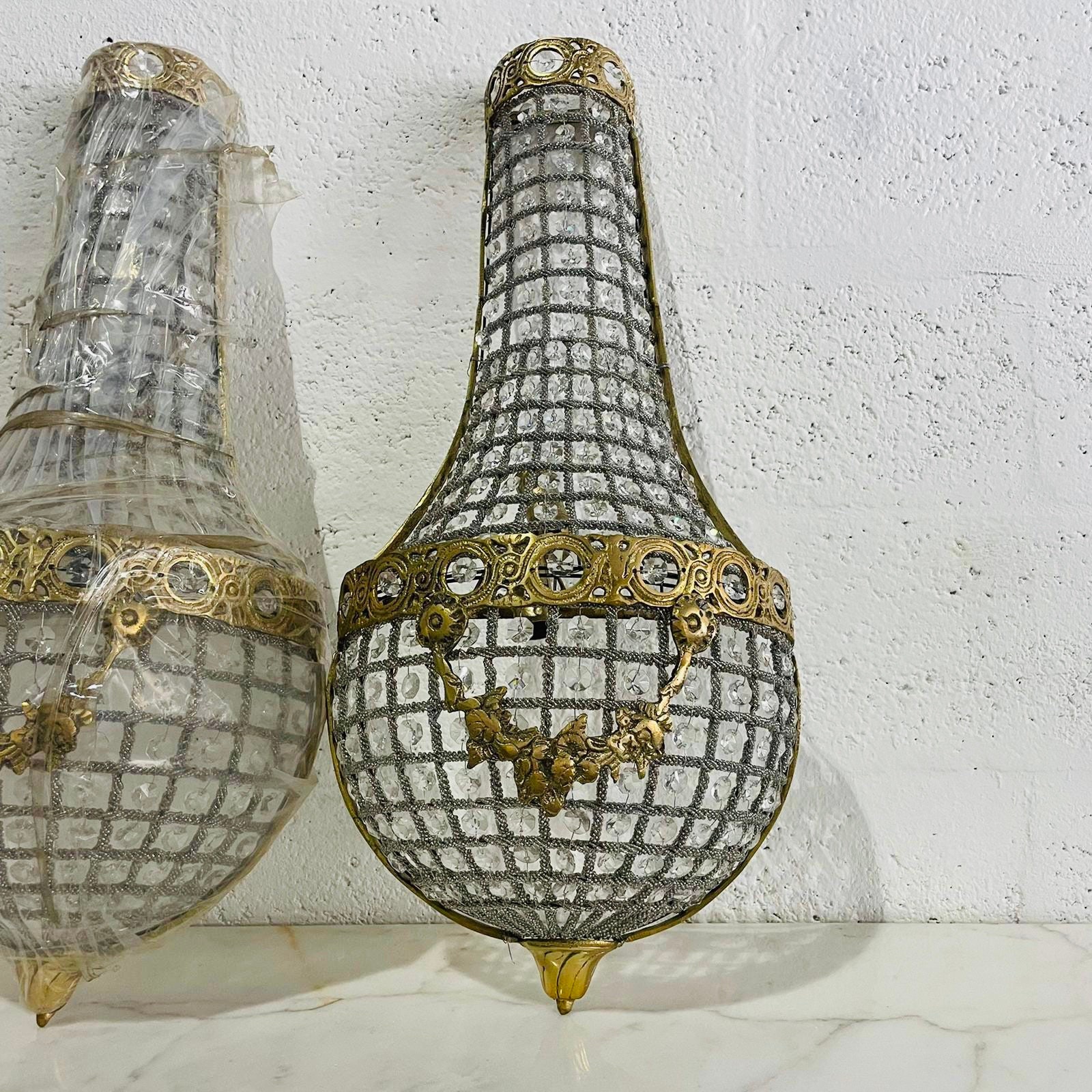 Basket cheap wall sconce