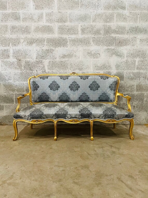 Muebles franceses vintage vintage sofá antiguo muebles nuevos Etsy