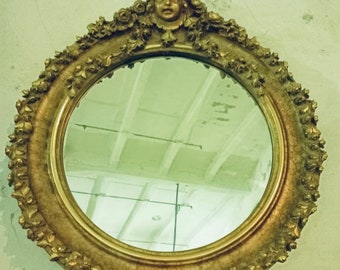 Baroque Mirror Antique Mirror Rococo Gold Leaf French Mirror Floor Mirror Interior Design *1 Available*