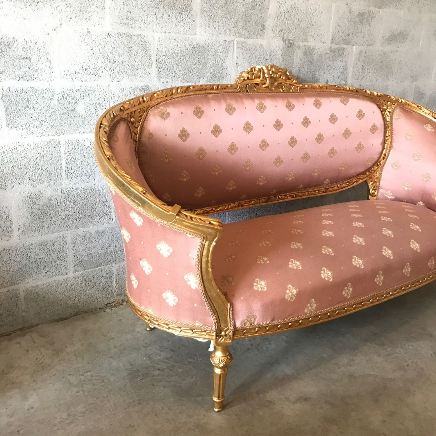 SOLD* French Settee French Antique Furniture Baroque Settee Rococo Sofa