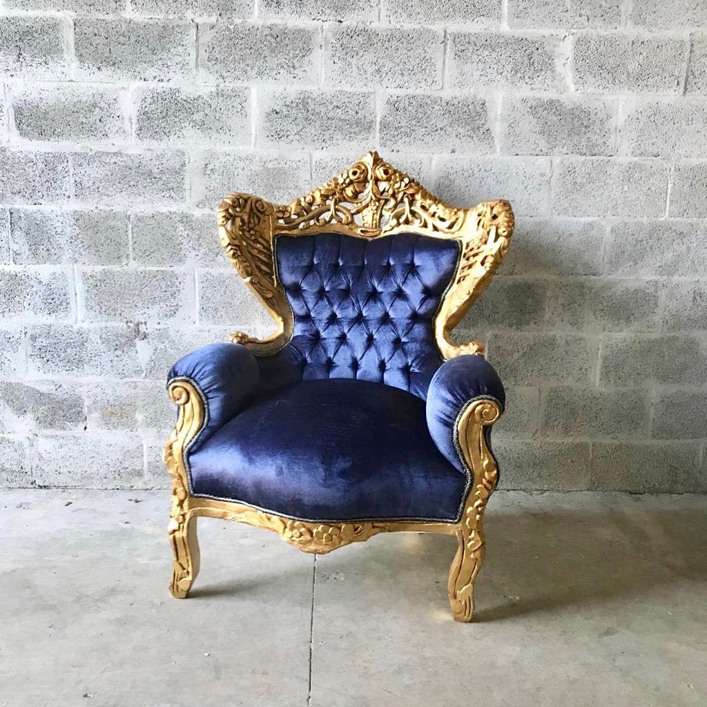 Louis XVI armchair - Royal Blue - Louis XVI Furniture