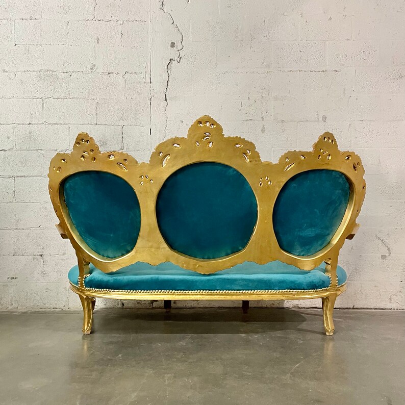 French Chair Tufted Sofa Vintage Chair 5 Piece Set Available Etsy