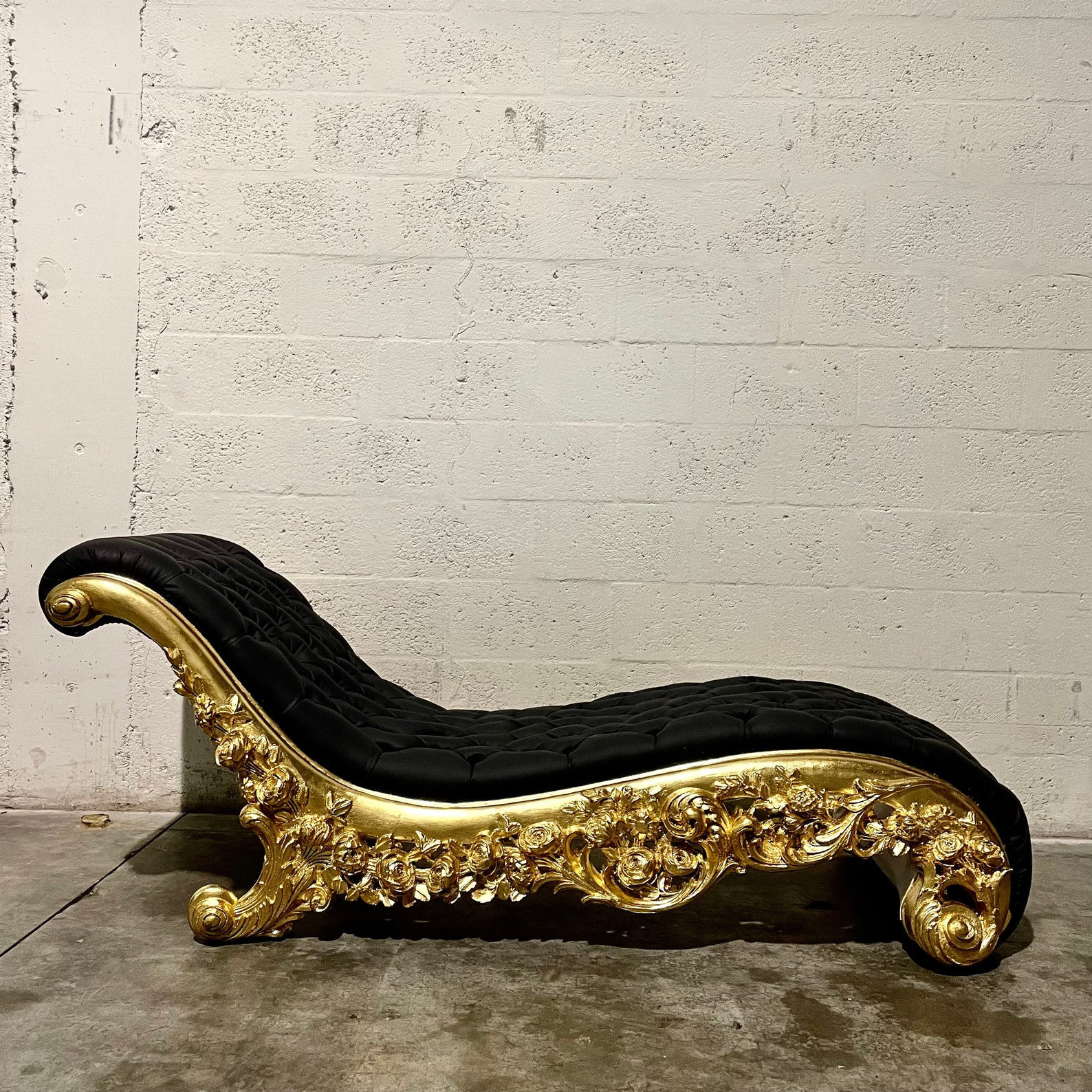 Rococo Chaise Lounge Vintage Settee French Furniture Vintage Etsy