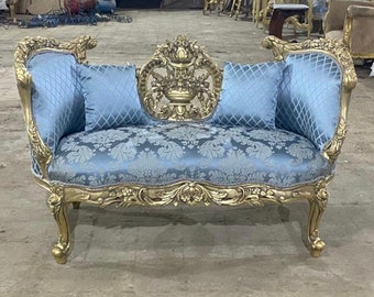 French Bench French Small Settee Vintage Bench Vintage Furniture Antique Baroque Furniture Rococo Interior Design Vintage Chair