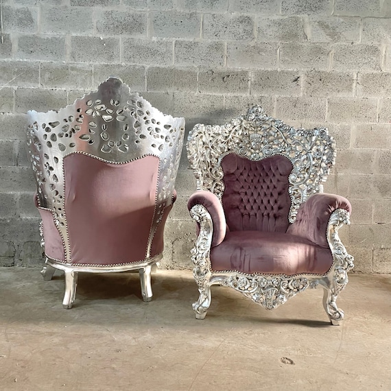 Wederzijds expositie Soepel Baroque Chair Throne Vintage Chair Purple Velvet Interior - Etsy