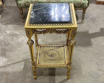 French Style Marble Topped Side Table *Only one available* Antique table furniture Antique