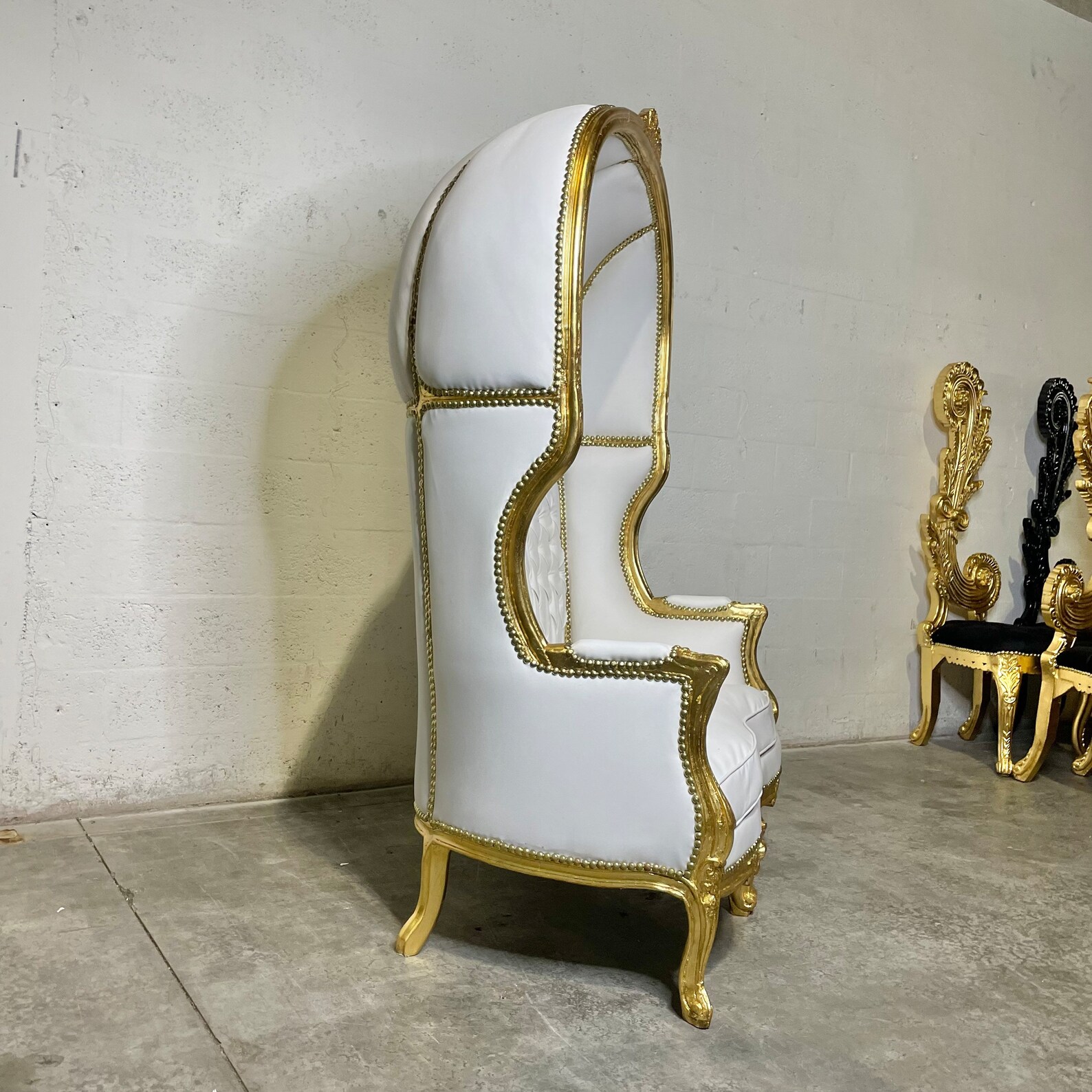 French Balloon Chair Canopy Chair double Seat Reproduction Etsy