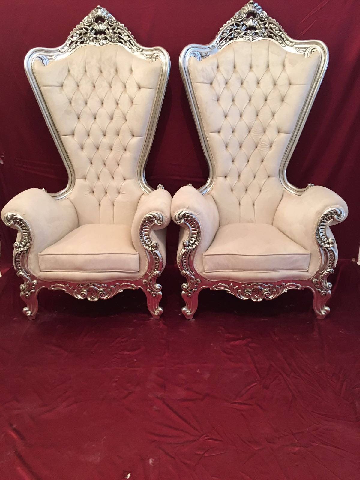 Reserved Italian Baroque Throne Chair High Back Reproduction