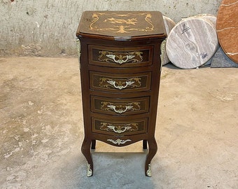 Louis XV Style Commode French Nightstand Furniture Vintage commode Small comode Gotic Style