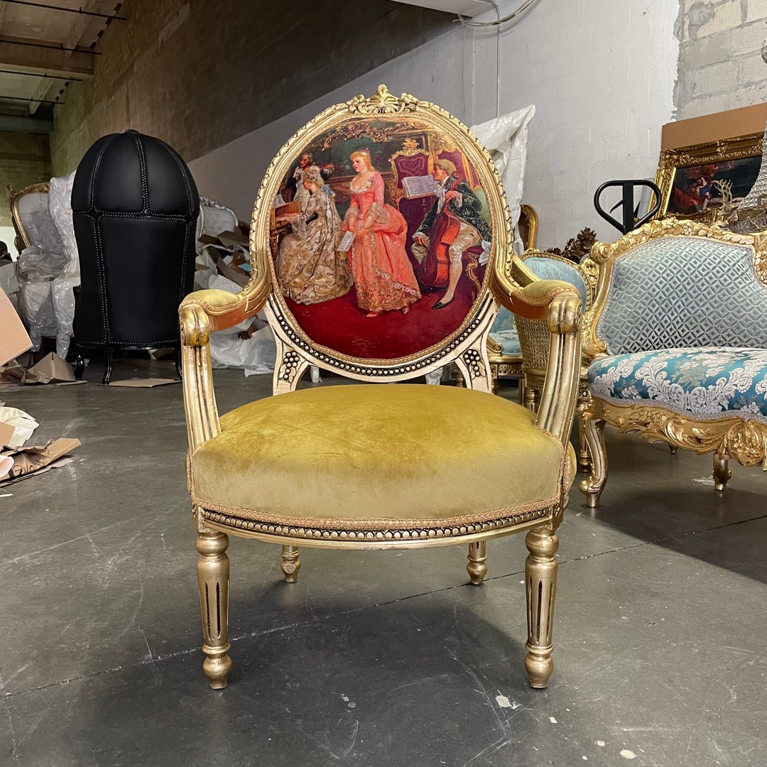 Fast Shipping French Chair Vintage Furniture French 2 Left French