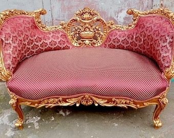 French Bench French Small Settee Vintage Bench Vintage Furniture Antique Baroque Furniture Rococo Interior Design Vintage Chair